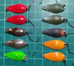 ロデオクラフト ハイド 0.7g 9枚 エリアトラウト 管釣りスプーン