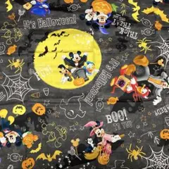 ★「 ディズニー ハロウィン柄 」★ シーチング 綿１００%１０８㎝×６５㎝