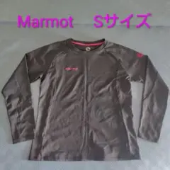 Marmot 長袖Tシャツ MJT-S5555W　グレー×ピンク　Sサイズ