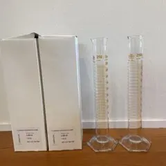 まとめ2個　メスシリンダー 250㎖　SIMAX