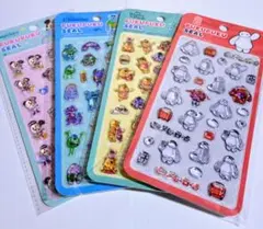ディズニーPUKUPUKUシール 4枚セット　ぷくぷくシール