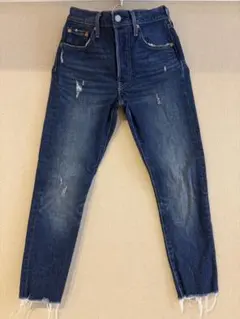 Levi's 501 S ダメージ加工 ストレートデニム