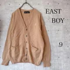 EAST BOY イーストボーイ カーディガン ブラウン 女神刺繍 ピンク 9