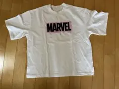 MARVEL マーベル　ロゴプリント Tシャツ ホワイト　ディズニーストアのサムネイル
