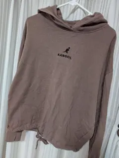 KANGOL フード付きブラウンパーカー