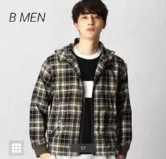 ベータメン　ブルゾン　タータンチェック　フードブルゾン　アウター　パーカー