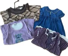 キッズ服　まとめ売り　ワンピース4枚セット　女の子　夏服　秋服