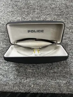 POLICE（ポリス）サングラス リムレス シルバー イタリア製 ケース付