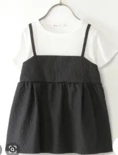 【ikka】フクレジャガードキャミキャミドッキングプルオーバー 150cm