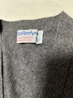Ballantyneバランタイン100%カシミア 80sスコットランド製Vネック