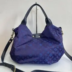 ラシット 2way ショルダーバッグ ポーチ付 ネイビー 斜め掛け