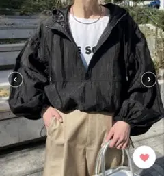 CIAOPANIC TYPY クロップド丈光沢シアーナイロンアノラック パーカー