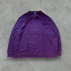 Croft&Barrow アメリカ輸入古着　無地スウェット　ゆったり　裏起毛