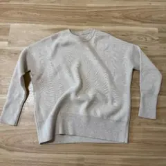 Theory クルーネック カシミヤ混ニット【サイズS】アイボリー