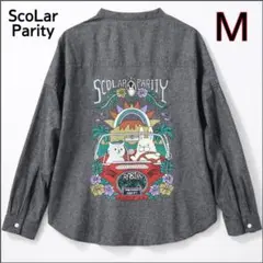 ScoLar Parity 猫ラビル バックプリント シャツ ブラック Mのサムネイル