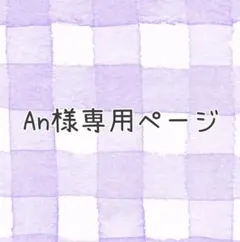 An様専用ページ