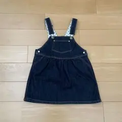【美品】プチバトー☆デニムジャンパースカート(24m/86㎝)