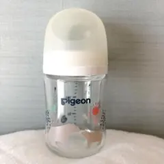 ピジョン 母乳実感 哺乳瓶 耐熱ガラス製 ベアー柄 160ml