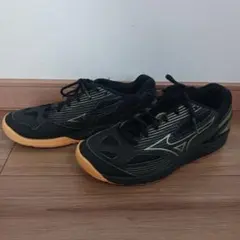 Mizuno バレーボールシューズ 23.5cm ブラック/ゴールド
