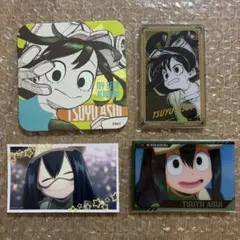 ヒロアカ　原画展　蛙吹梅雨　まとめ売り　アートコースター　箔押しクリアカード