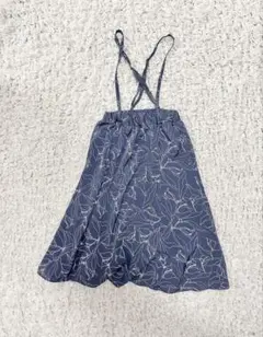 a.v.v ネイビー花柄ジャンバースカート 130