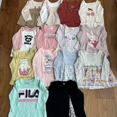 女の子80センチ長袖Tシャツ14点セット