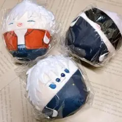 呪術廻戦 ぬいぐるみ ふわコロりん S(BOX特典) M 五条悟 3点セット 呪術廻戦』五条悟や夏油傑がまんまるふわふわぬいぐるみに！第2期「懐