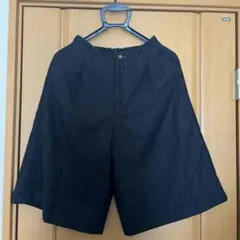 黒いチェック柄キュロット