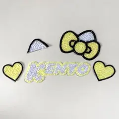 即購入可！長尾謙杜　うちわデコ　デコパーツ　ハート　猫耳　りぼん　なにわ男子