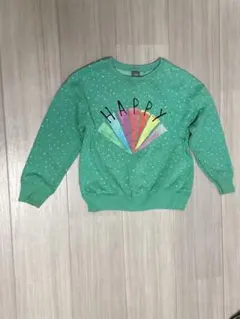 ★next★星柄グリーン トレーナー 116cm