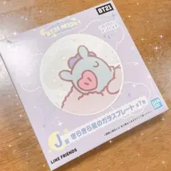 BT21 MOON 一番くじ J賞 きらきら星のガラスプレート MANG