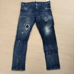 DSQUARED2 デニムパンツ ダメージ加工 ペイント メンズ - メルカリ