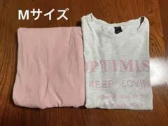 SHEIN半袖&長ズボン プリントパジャマ 上下セット Mサイズ