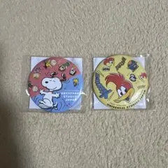 USJ 缶バッジ 2個セット スヌーピー＆ウッディー【非売品】