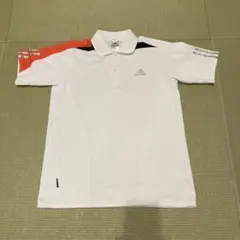 adidas CLIMACOOL ポロシャツ ホワイト/オレンジ/Mサイズ