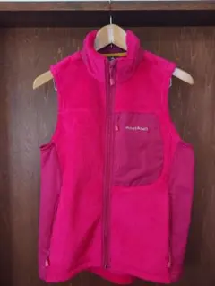 mont-bell フリースベスト XL ピンク　レディース　美品