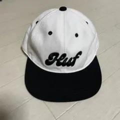 Huf スナップバックキャップ ホワイト/ブラック
