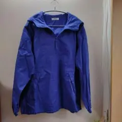 ウィゴー　WEGO 青 BIGアノラックパーカー　ハーフジップ