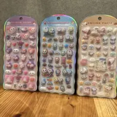 COTTON PUFFYシール 3枚セット