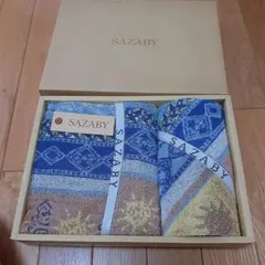 【新品未使用】SAZABYフェイスタオル1枚&ウォッシュタオル1枚のサムネイル