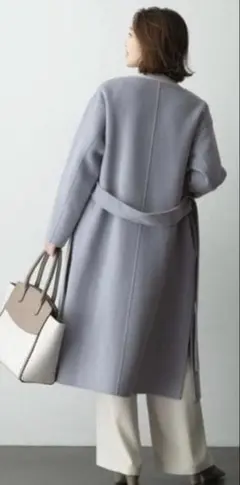 URBAN RESEARCH ROSSOリバーシブル/ウールヤクノーカラーコートのサムネイル