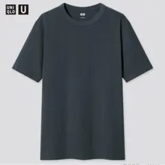 ユニクロ　クルーネックTシャツ 68 blue M