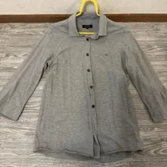 ★美品★ BURBERRY グレー　ポロシャツ Sサイズ　七分