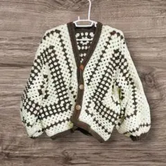 グラニースクエアカーディガン