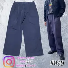 Eddie Bauer 極太　チノパン　ツータック　00s 90s 古着