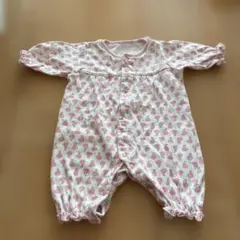 赤ちゃん60〜70ロンパース（ピンク）