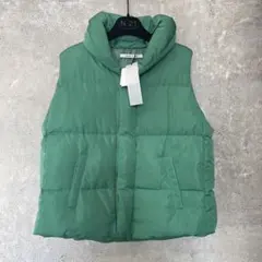 【新品未使用タグ付✨】LILOU + LILY グリーン ダウンベスト 38