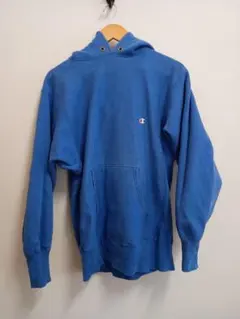 r*o様 【90's】Champion　リバースウィーブ 青 パーカー USA製