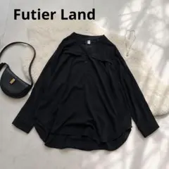 A194 Futier Land スキッパーブラウス ドロップシアーショルダーのサムネイル