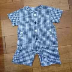 MUJI チェック柄 半袖・ショートパンツ 90〜100